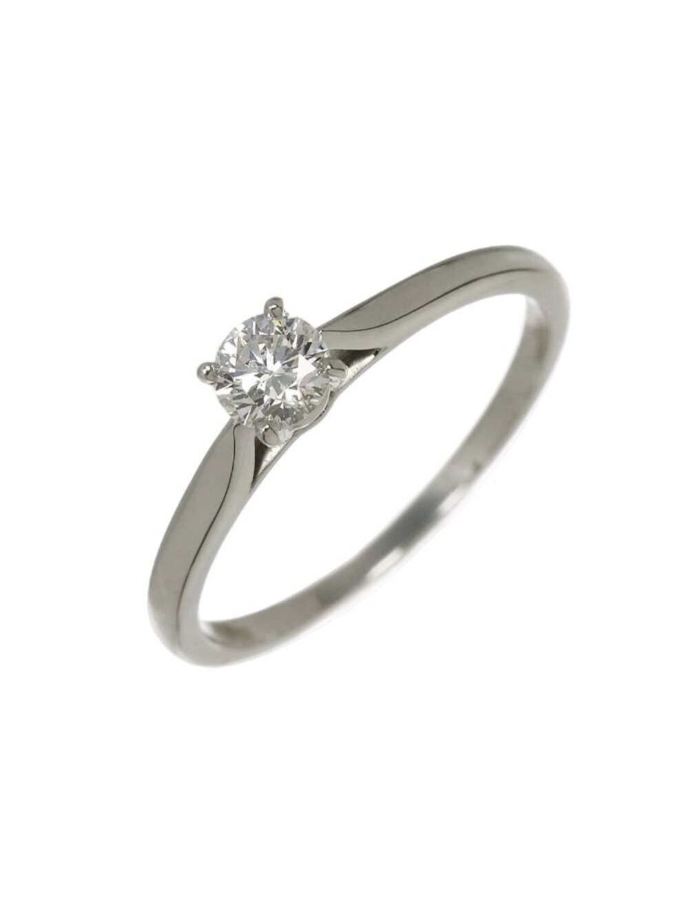 Cartier 1895 Solitaire Diamond IF EX 49 Ring Platinum